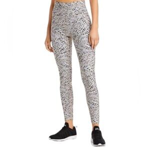 Women's Black and White Patterned Leggings